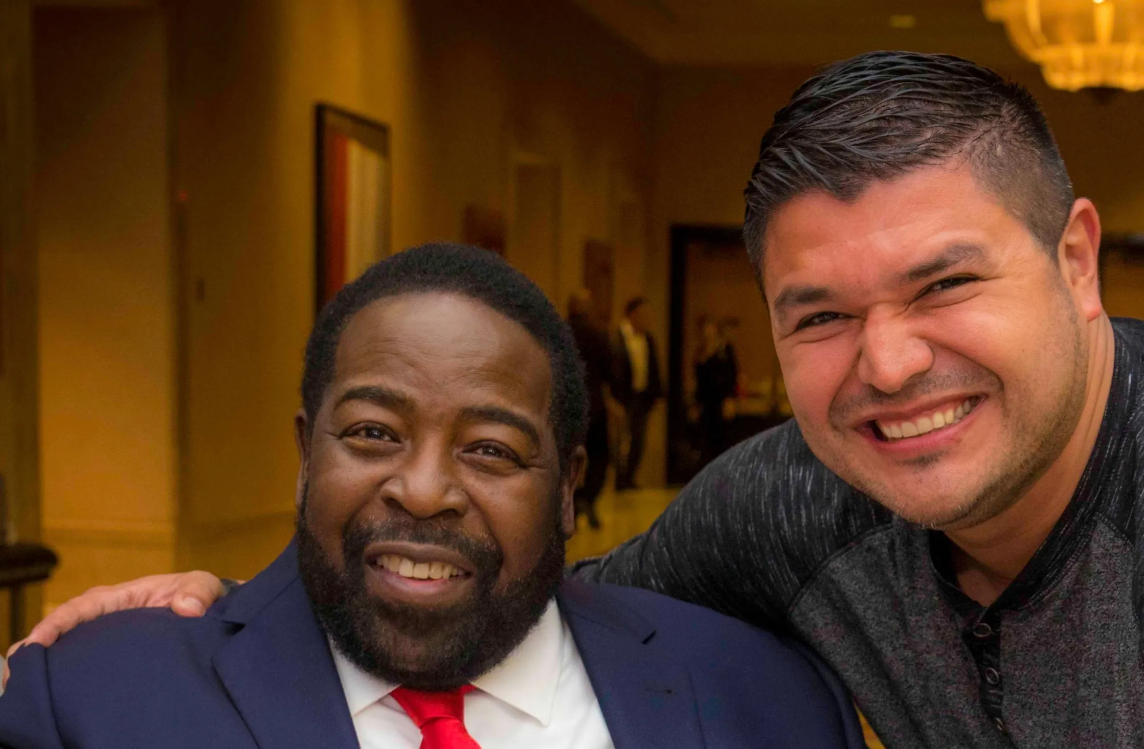 Carlos Siqueira with Les Brown